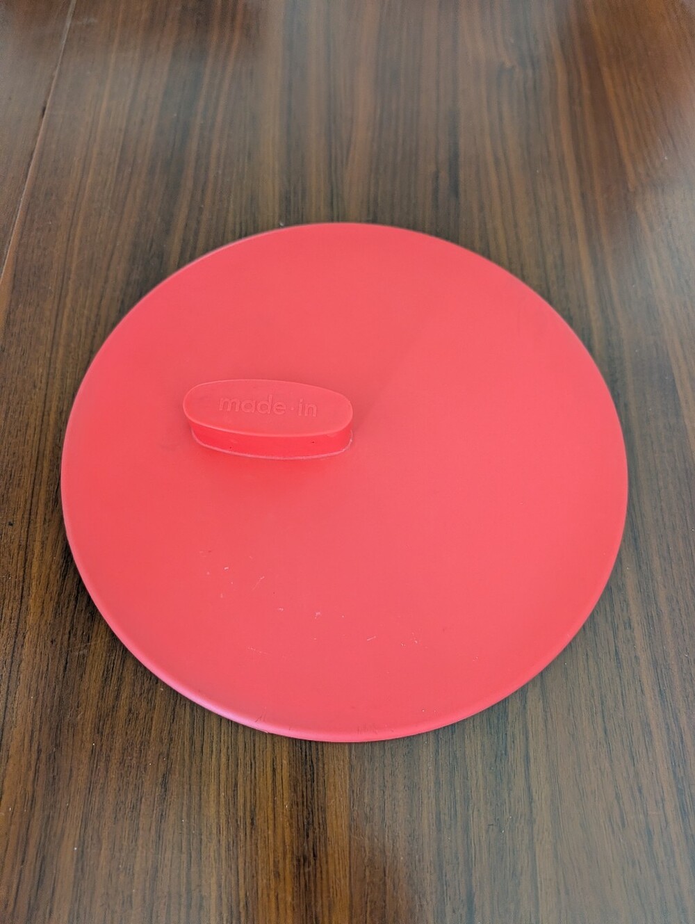Made In Silicone Universal Pot Skillet Lid Red Pre Owned